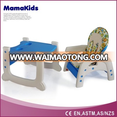 Wholesale Plastic Children Restaurant 3 in 1 Baby Feeding High Chair